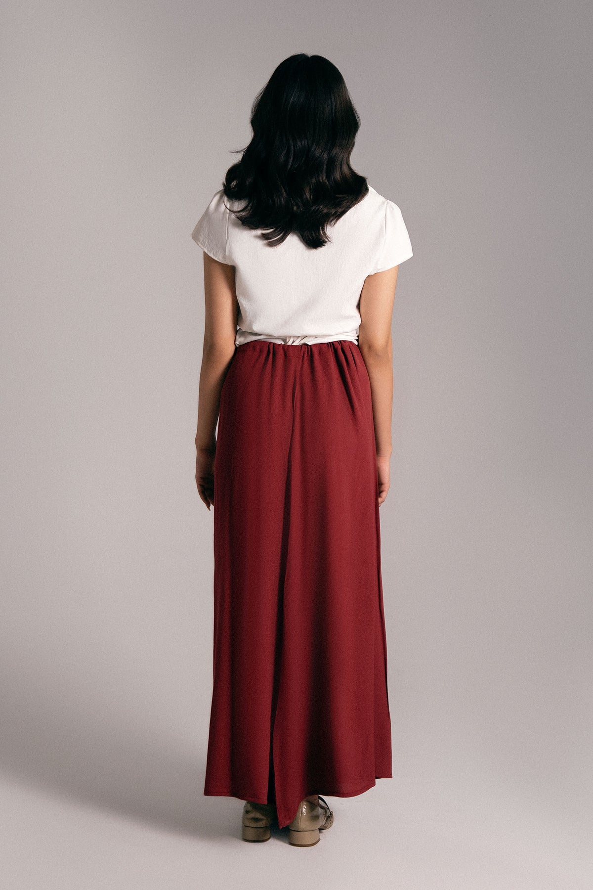 MAROON MUSE SKIRT