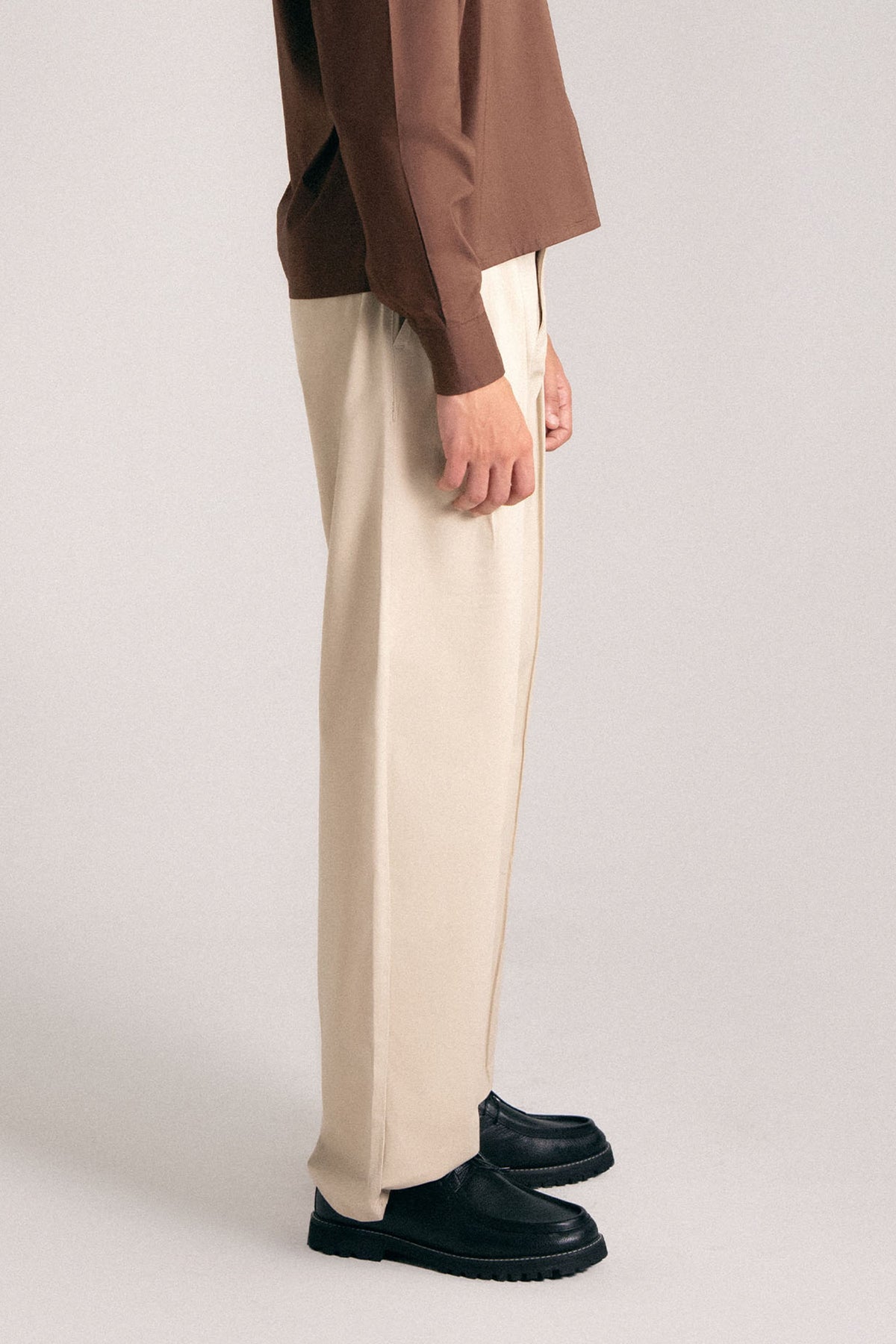 RELAXED FIT COTTON-TWILL TROUSERS