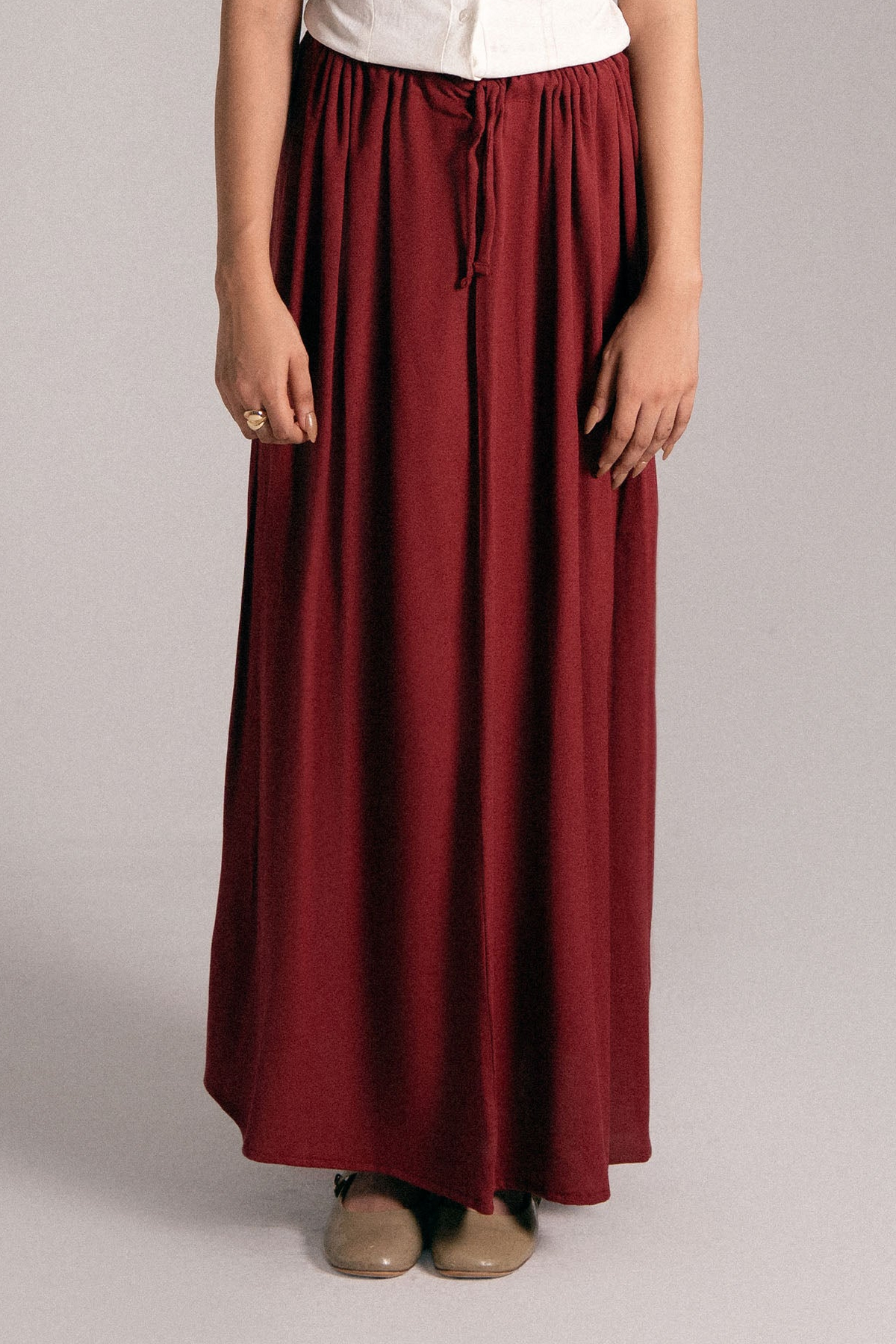 MAROON MUSE SKIRT