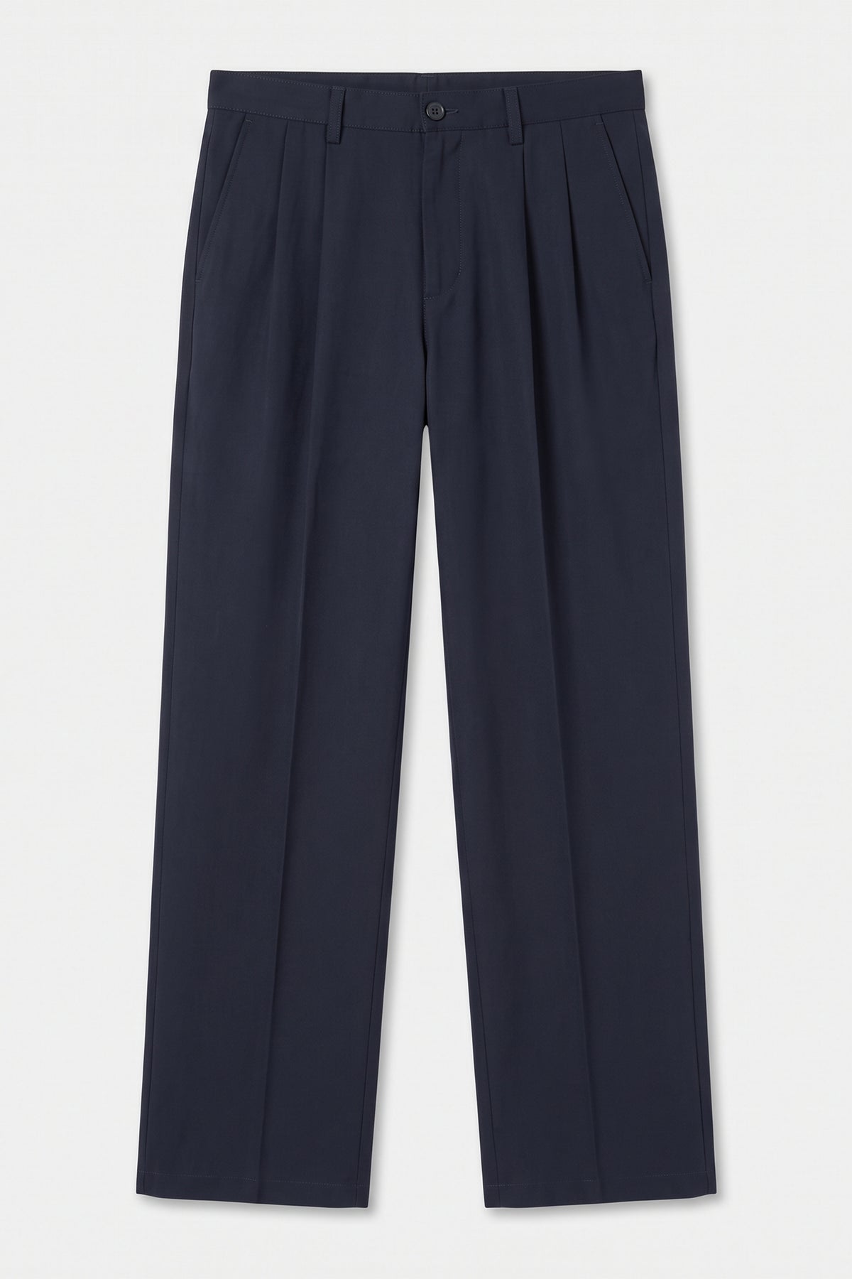 PLEATED HEAVY LINEN TROUSERS